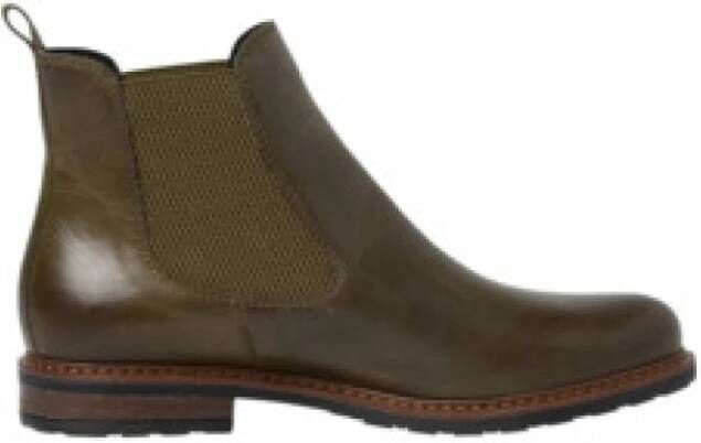 Tamaris dames Chelsea boot 1-25056-41 leren laarzen enkellaarsjes olijf M2505641 - Foto 3
