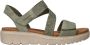 Tamaris Sandalen zomerschoen sandaal plateauhak met klittenbandsluiting - Thumbnail 2