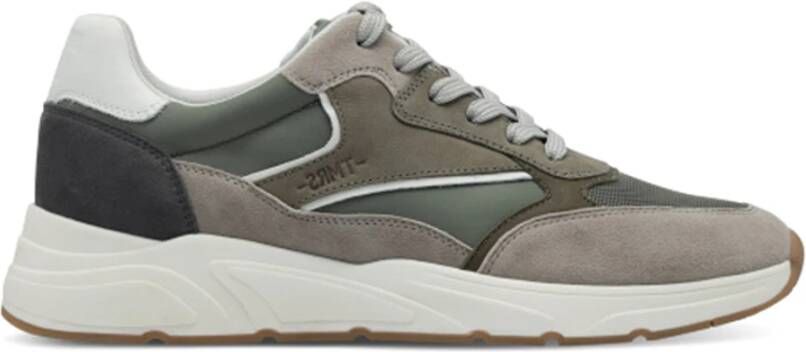 Tamaris Groene Sneakers met Ronde Neus