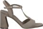 Tamaris Stijlvolle Zwarte Leren Hoge Hak Sandalen Black Dames - Thumbnail 2