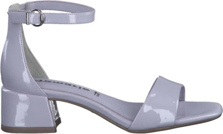 Tamaris Paarse zomer hoge hak sandalen Purple Dames