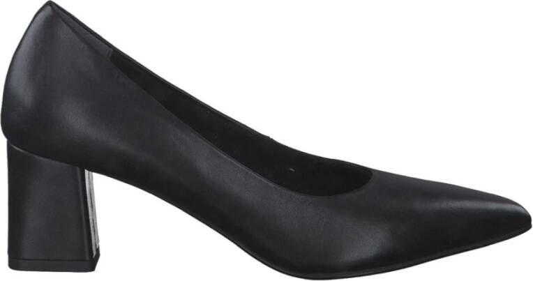 Tamaris Klassieke zwarte leren formele flats Black Dames