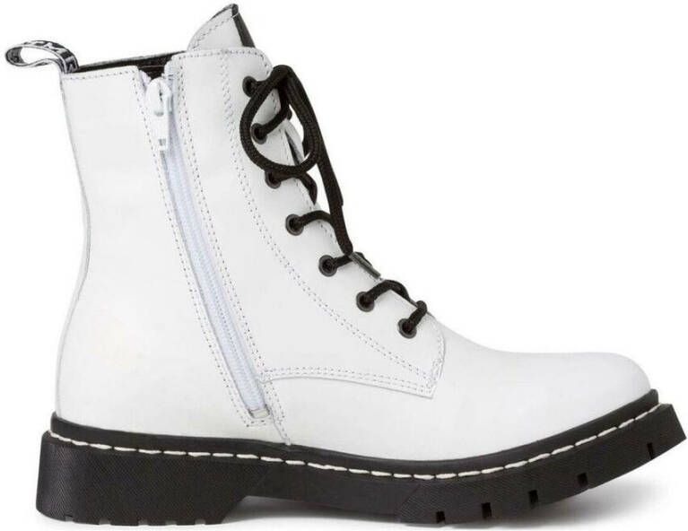Tamaris Witte gesloten booties voor dames Wit Dames