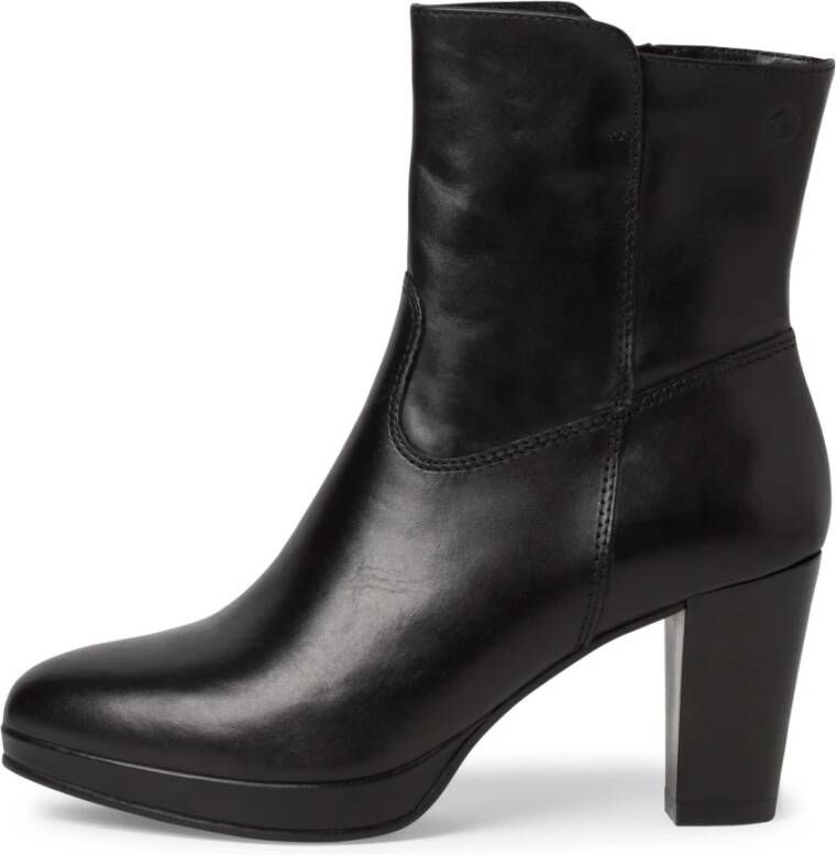Tamaris Elegante Leren Enkellaars voor Dames Black Dames