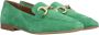Tamaris Groene suède loafers met verharde hiel en gouden detail Green Dames - Thumbnail 15