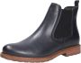 Tamaris dames Chelsea boot leren laarzen enkellaarzen dames donkerblauw M2505641 - Thumbnail 2