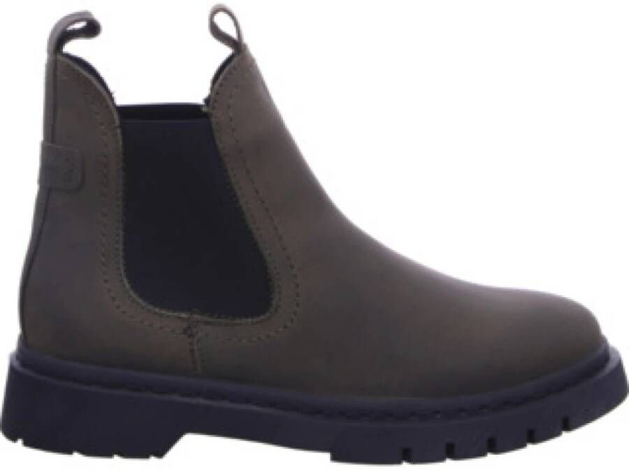 Tamaris Chelsea boots van leer met treklussen