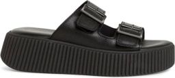 Tamaris Zwarte Open Casual Slippers Vrouwen Black Dames
