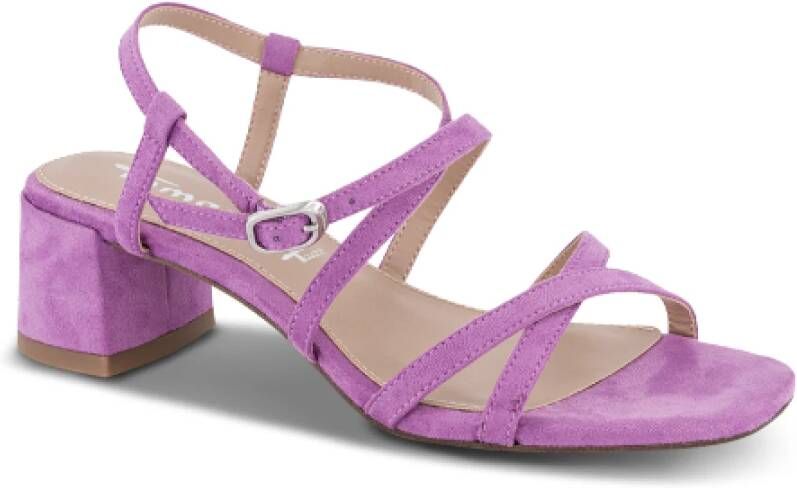 Tamaris Paarse Gesp Sandaal Purple Dames