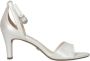 Tamaris Elegante zilveren parel hoge hak sandalen White Dames - Thumbnail 2