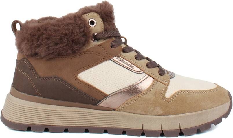 Tamaris Stijlvolle Bruine Enkellaarzen Brown Dames