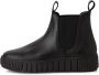 Tamaris dames chelsea boot leren laarzen enkellaars vrouwen leer M25403 zwart - Thumbnail 2