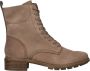 Tamaris Zwarte suède veterschoen voor dames Zwart Dames - Thumbnail 2