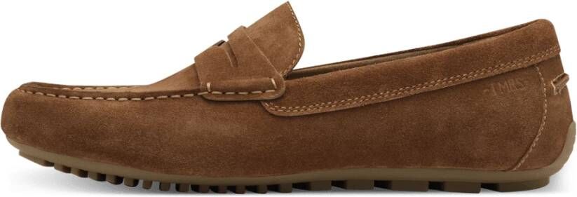 Tamaris Suède Loafer in Cognac Bruin