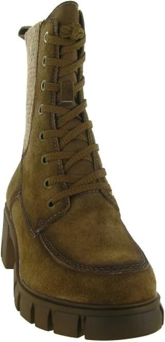 Tamaris dames leren laarzen enkellaarsjes vrouwen 1-25972-45 310 Camel M2527245 - Foto 3