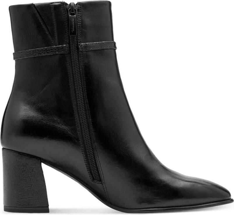 Tamaris Laarsjes blokhak business schoen avondschoen met elegante decoratieve band