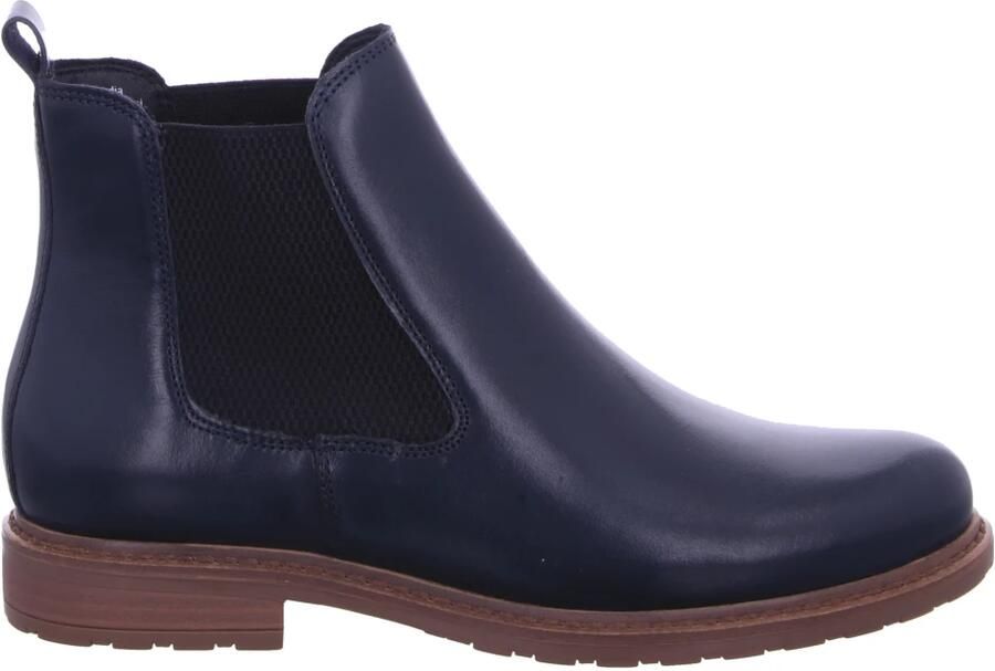 Tamaris dames Chelsea boot leren laarzen enkellaarzen dames donkerblauw M2505641 - Foto 7