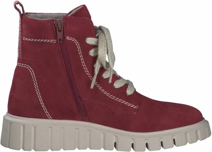 Tamaris Veterschoenen sleehak veterschoenen enkellaars met extra binnenrits - Foto 2