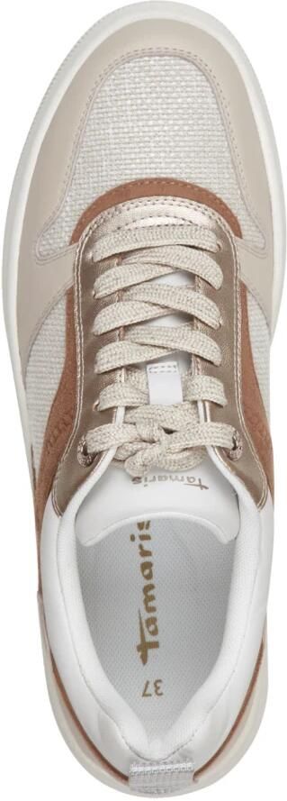 Tamaris Plateausneakers vrijetijdsschoen lage schoen veterschoen met contrastafwerkingen - Foto 5