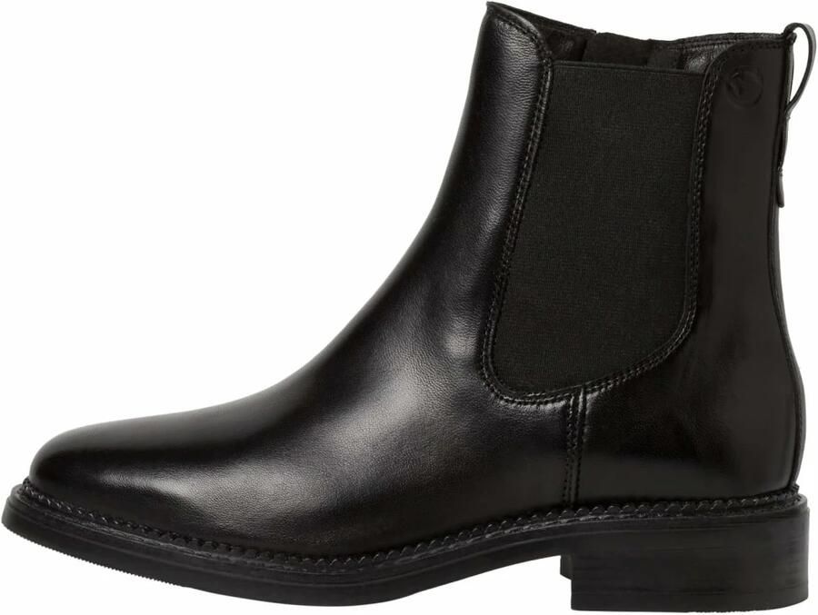 Tamaris Stijlvolle leren enkellaars voor dames Brown