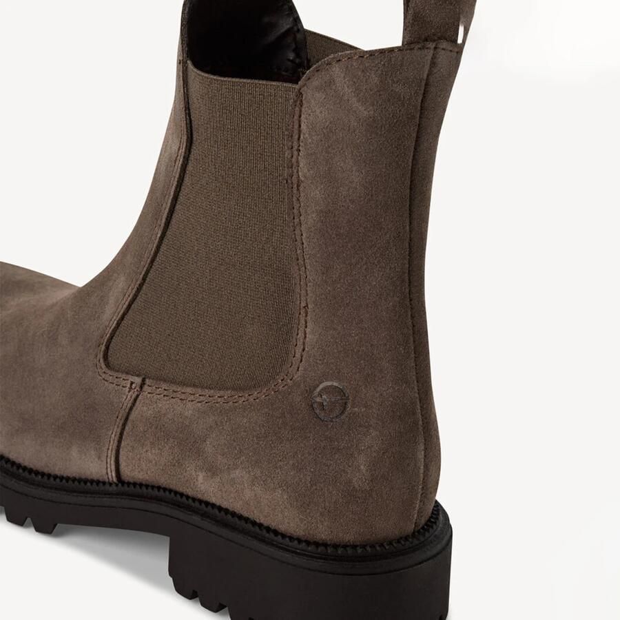 Tamaris Chelsea-boots blokhak instaplaarzen korte laarzen stretchinzetten aan beide zijden - Foto 6