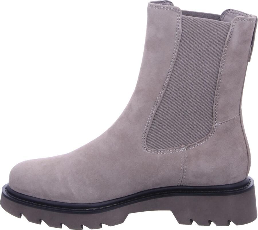 Tamaris Chelsea-boots hakken enkellaars zakelijke schoen met subtiele decoratieve naden