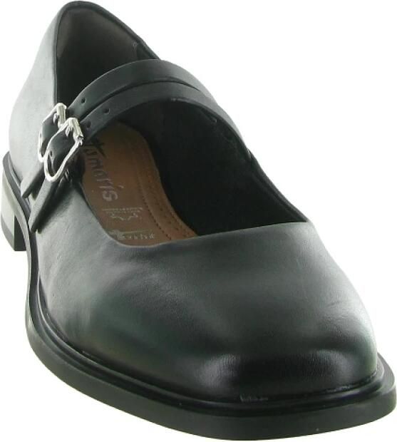 Tamaris leren ballerina 1-22131-45 001 dames damesschoenen M2423145 zwart - Foto 2