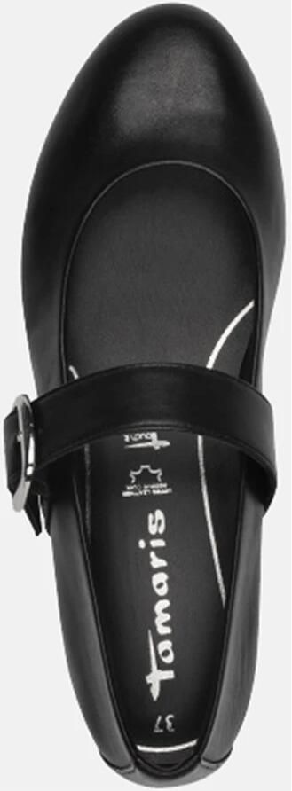 Tamaris Ballerina's blokhak zakelijke schoen met grote verstelbare gesp