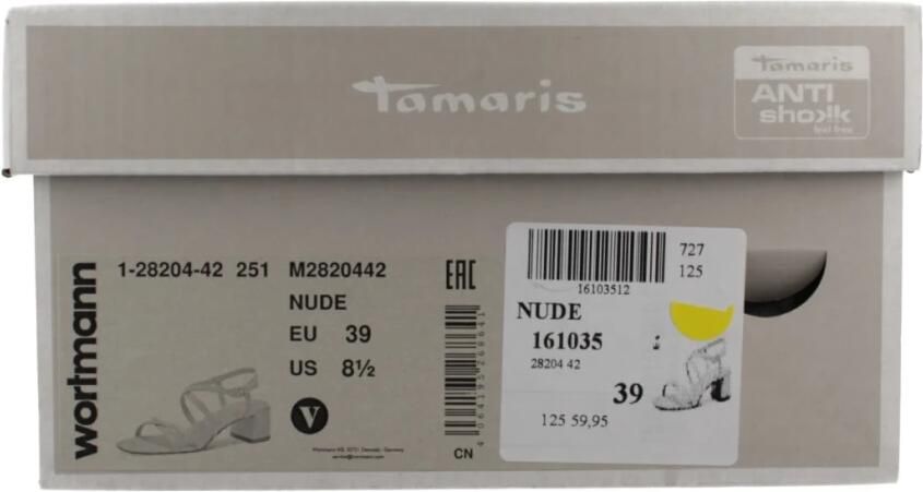 Tamaris sandaal 1-28028-42 400 damesschoenen veganistisch M22800842 beige - Foto 8