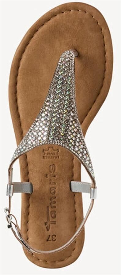 Tamaris Sandalen sandalette zomerschoen feestdagenschuh fonkelende strasssteentjes - Foto 2