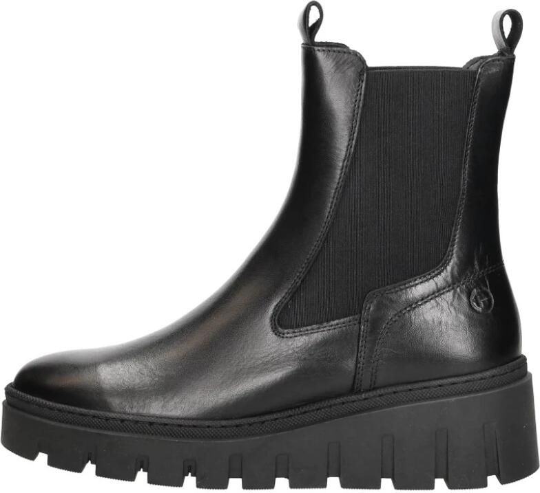 Tamaris dames chelsea boot leren laarzen enkellaars vrouwen leer M2549141 zwart - Foto 12
