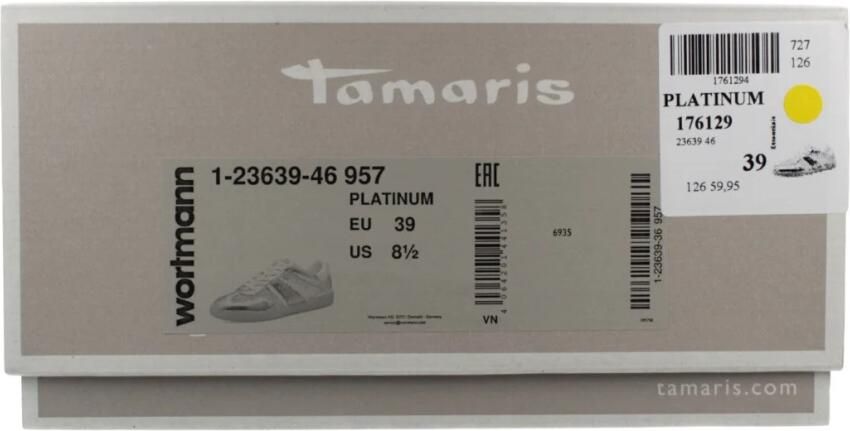 Tamaris dames sneaker 1-23639-46-957 Dames lage schoenen Metallic - Foto 3