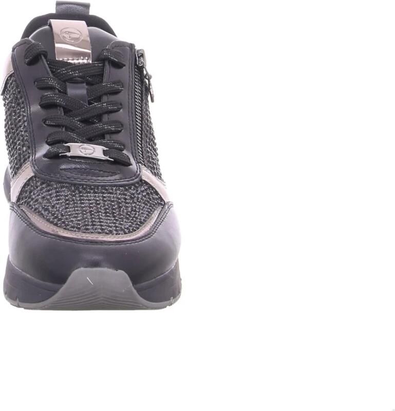 Tamaris Plateausneakers vrijetijdsschoen lage schoen veterschoen in vegan uitvoering - Foto 4