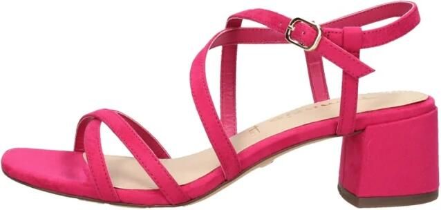 Tamaris Roze Suede Sandalette met Enkelbandje Pink Dames - Foto 4
