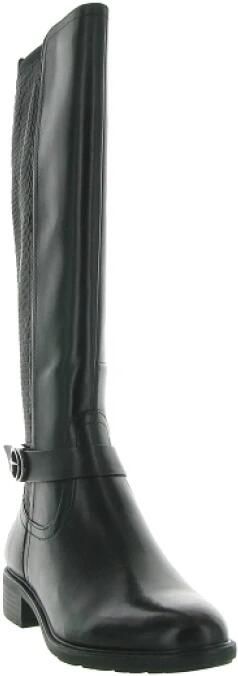 Tamaris Boots 'Stiefel Damen 1-25618-43 001 Echtleder in schwarz' zwart