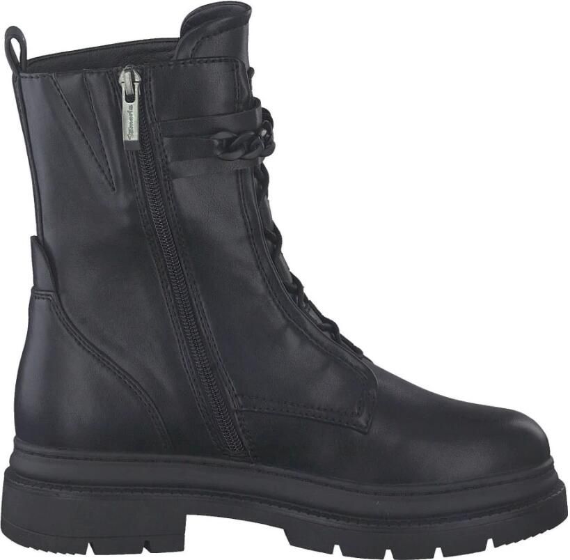 Tamaris Veterlaarsjes blokhak veterschoenen met modieuze decoratieve gesp - Foto 2