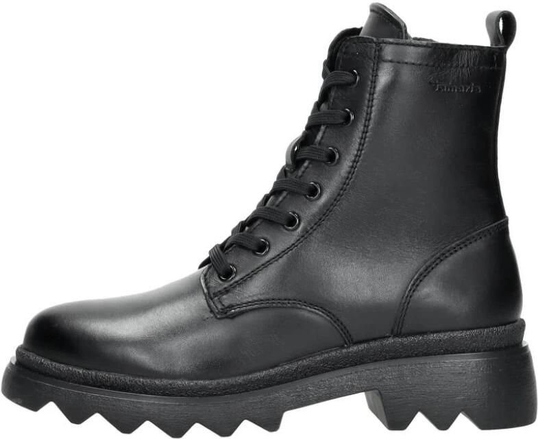Tamaris Stoere zwarte veterschoen voor dames Zwart Dames - Foto 4