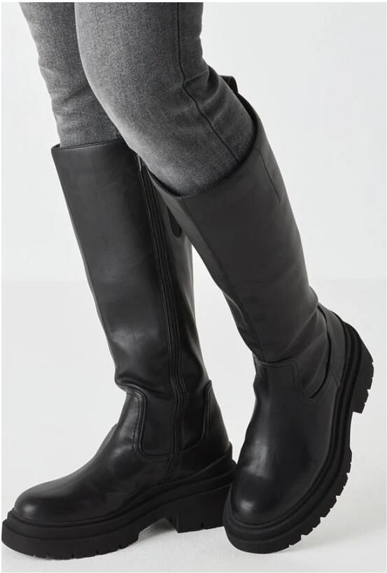 Tamaris dames Chelsea-laars 1-25491-41 341 leren laarsjes enkellaarsjes dames leer M2580845 Taupe - Foto 3