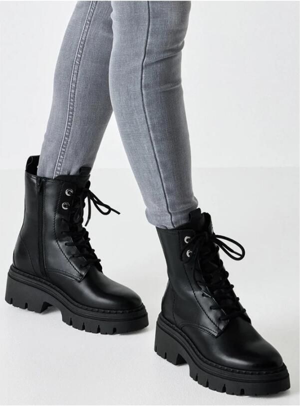 Tamaris dames Chelsea boot leren laarzen enkellaarzen dames donkerblauw M2505641 - Foto 6