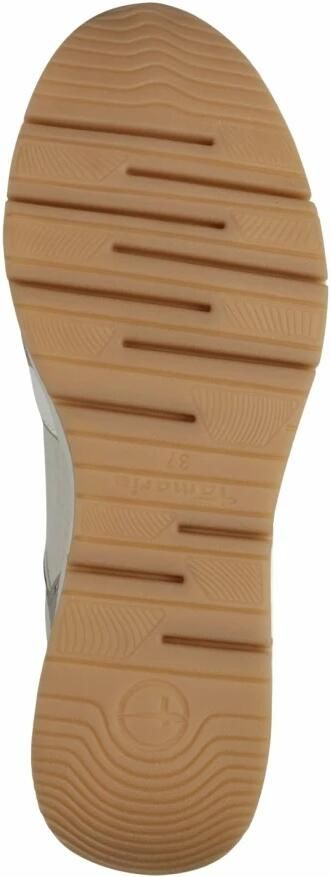 Tamaris Sneakers met sleehak vrijetijdsschoen lage schoen veterschoen met buitenrits - Foto 5