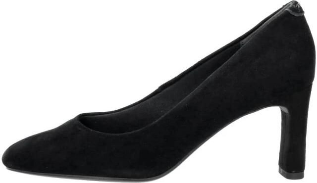 Tamaris Zwarte Suède Pump met Zilveren Ketting Black Dames - Foto 4