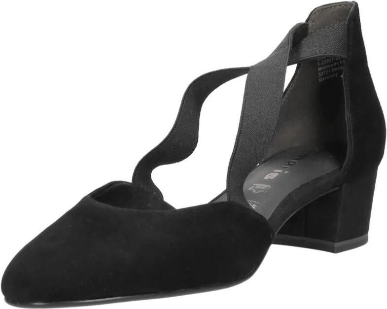 Tamaris Gesppumps blokhak zakelijke schoen met gekruiste elastische bandjes - Foto 7