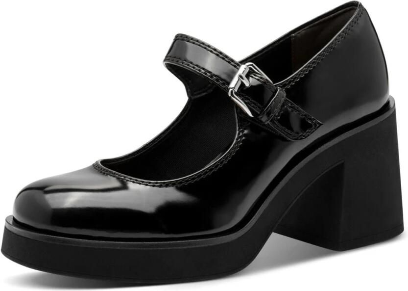 Tamaris Gesppumps blokhak partyschoen pumps in vegan verwerking