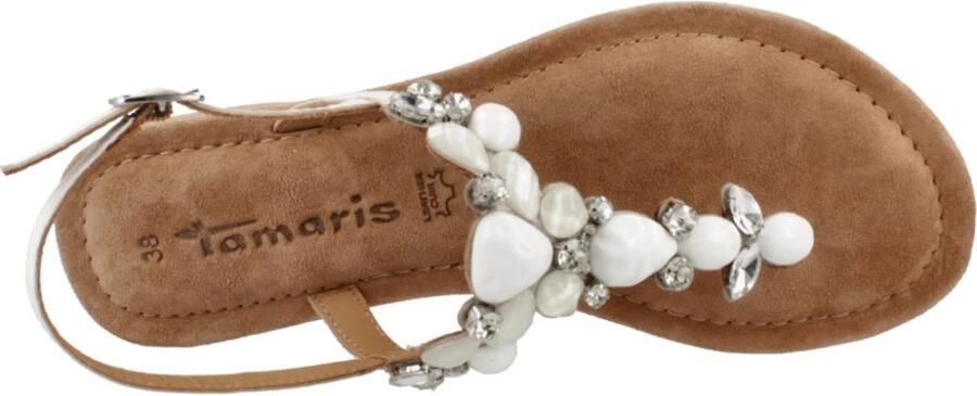 Tamaris Witte Sandalen Elegante Stijl White Dames - Foto 4