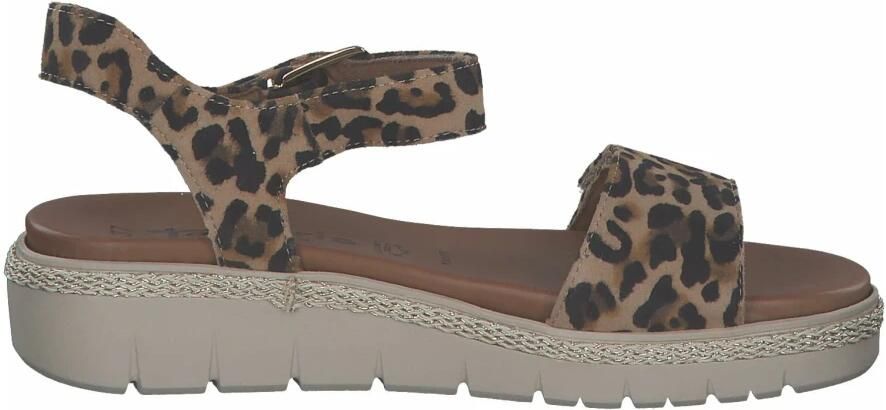 Tamaris Leren sandalen met klittenbandsluiting