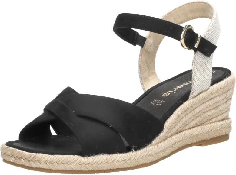 Tamaris Zwarte suède sandalette met 6 cm hak Multicolor Dames - Foto 3