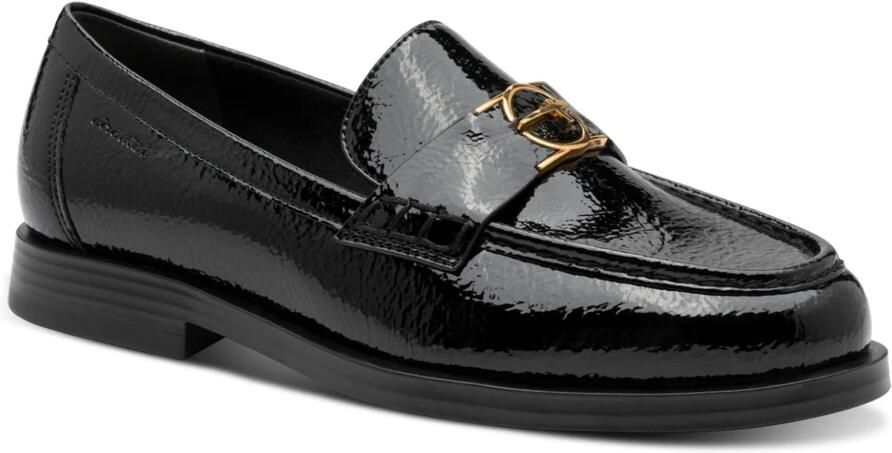 Tamaris Instappers blokhak loafer zakelijke schoen in vegan verwerking