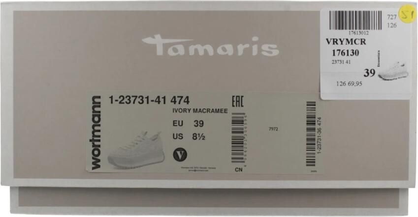 Tamaris damestrainers 1-23731-41 474 Damestrainers Vegan M2373141 ivory - Foto 3