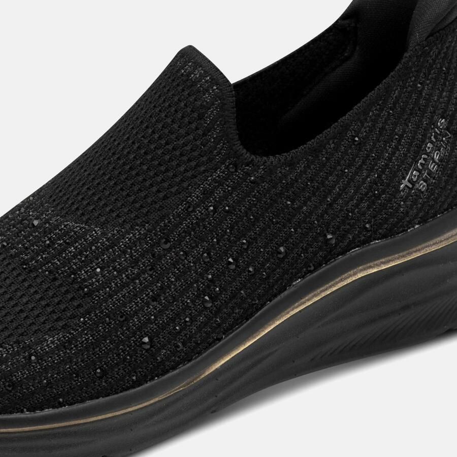 Tamaris dames instaptrainers 1-23787-45 001 Lage schoenen M2378745 Zwart - Foto 6