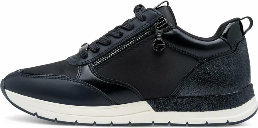 Tamaris Sneakers met sleehak vrijetijdsschoen halfhoge schoen logopatch op de schoentong - Foto 5